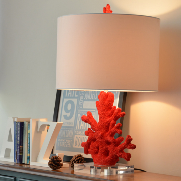 Настольная лампа Coral Red Neck-7190