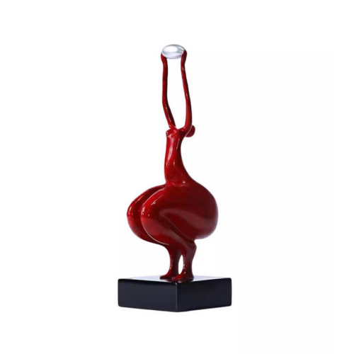 скульптура yoga girl red