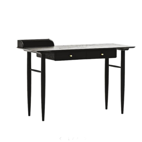 стильный рабочий стол черного цвета