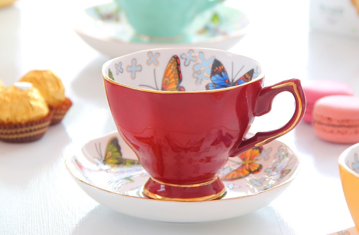 Чайная пара ButterFly Story Red