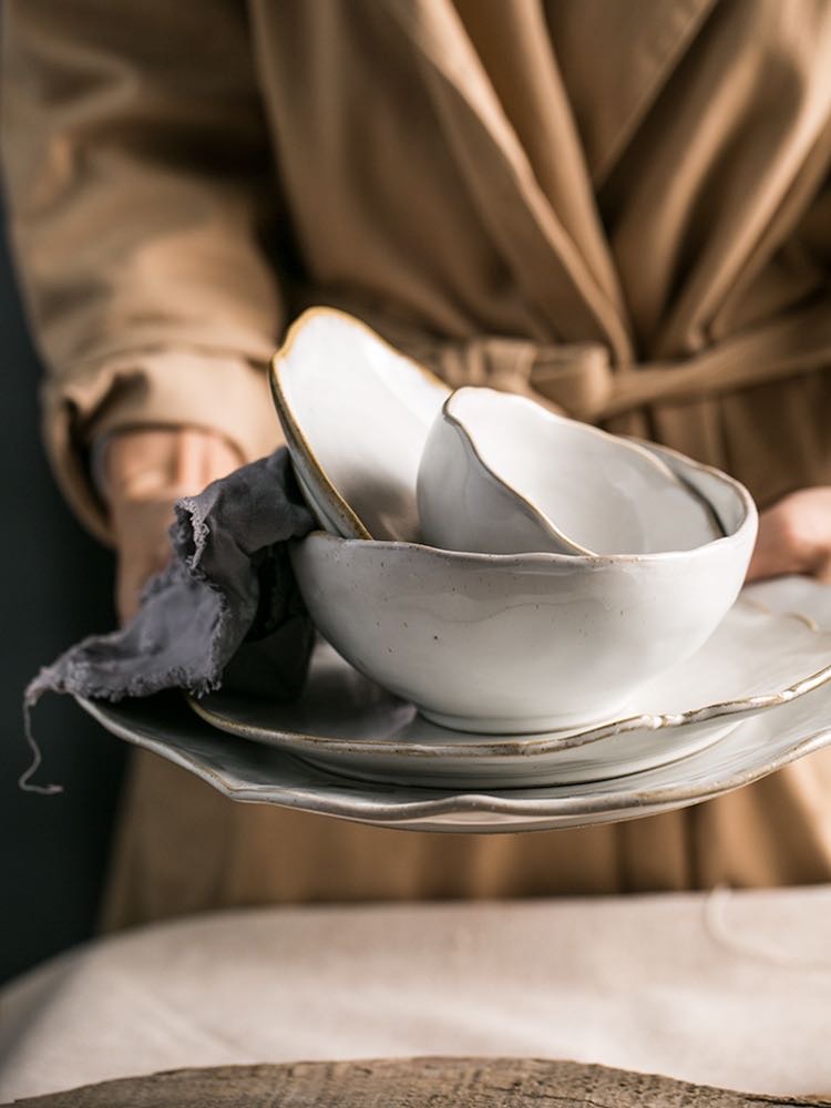 Блюдце из керамики Glaze Egg